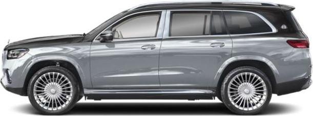 Luxury SUV side profile with distinctive multi-spoke wheels