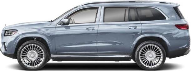 Side profile of a luxury large SUV with distinctive wheel design
