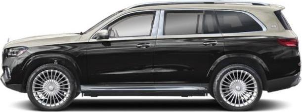 Two-tone luxury SUV side profile with exclusive wheels