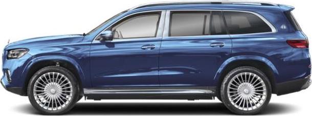 Premium SUV side profile with large multi-spoke alloy wheels and roof rails