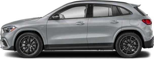 Gray compact SUV side profile with sporty alloy wheels
