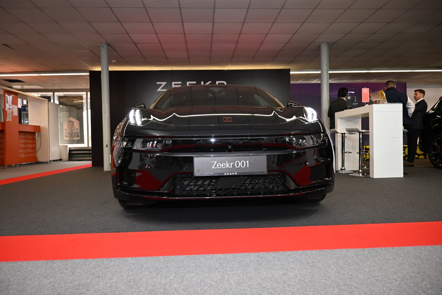 Front view with LED headlights and aerodynamic grille design