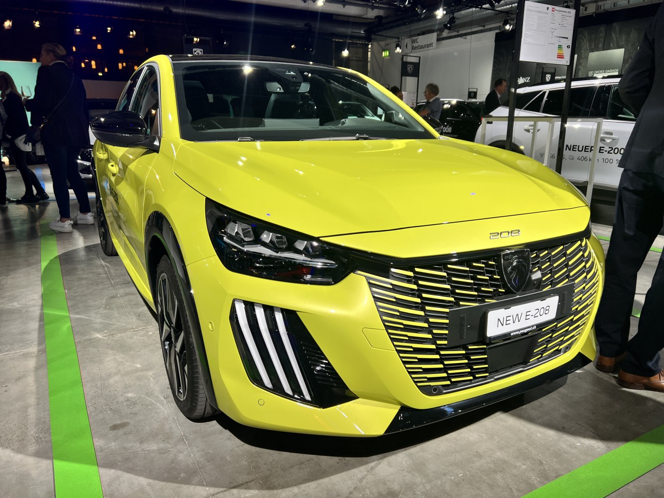 Distinctive front grille and sleek LED headlights