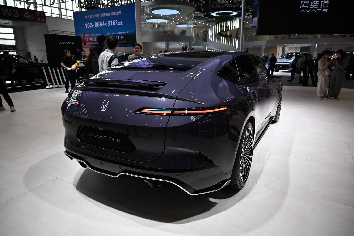 Sleek rear with LED tail lights and sporty bumper