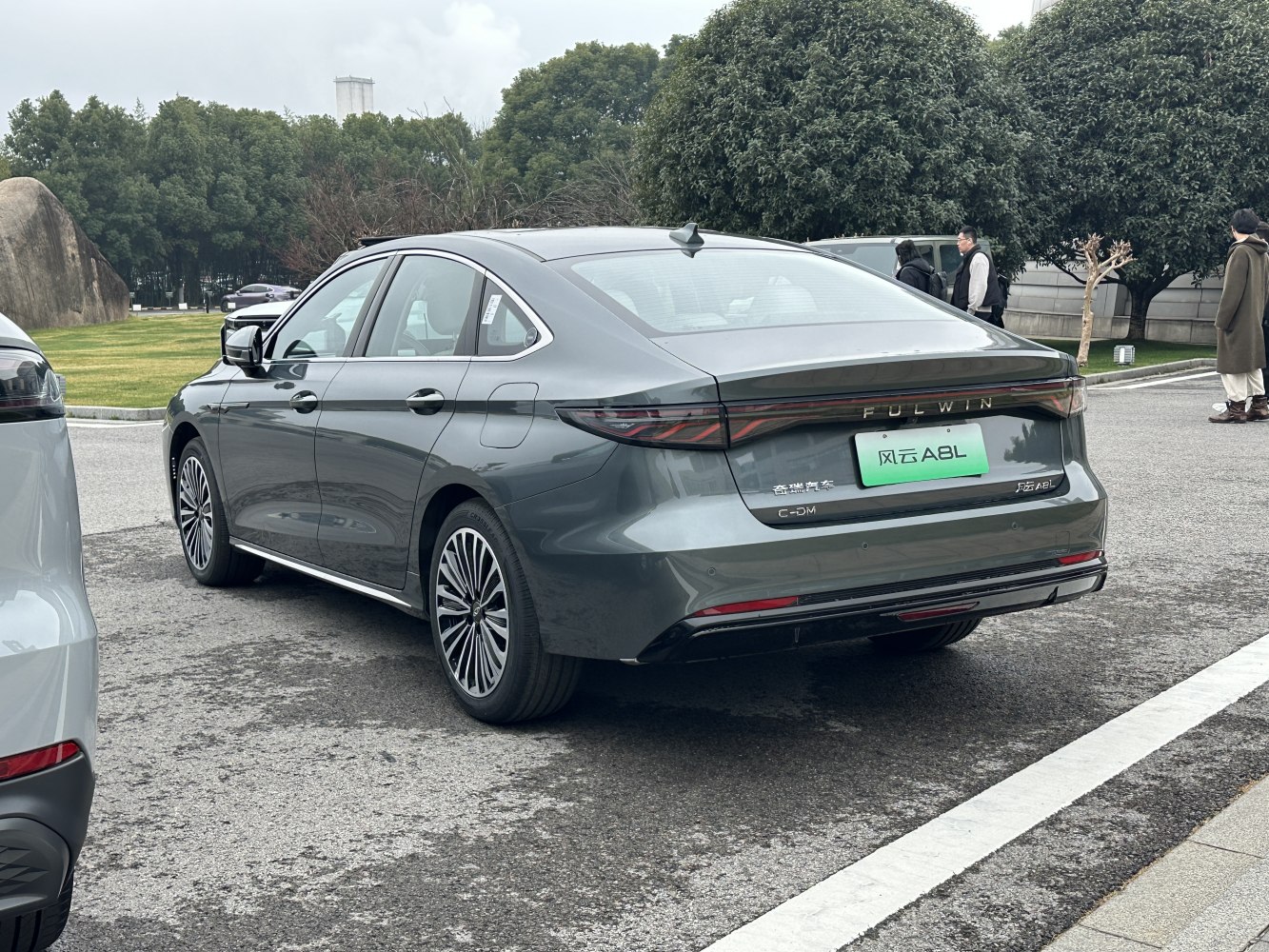 Sleek taillights and elegant rear styling of a modern sedan