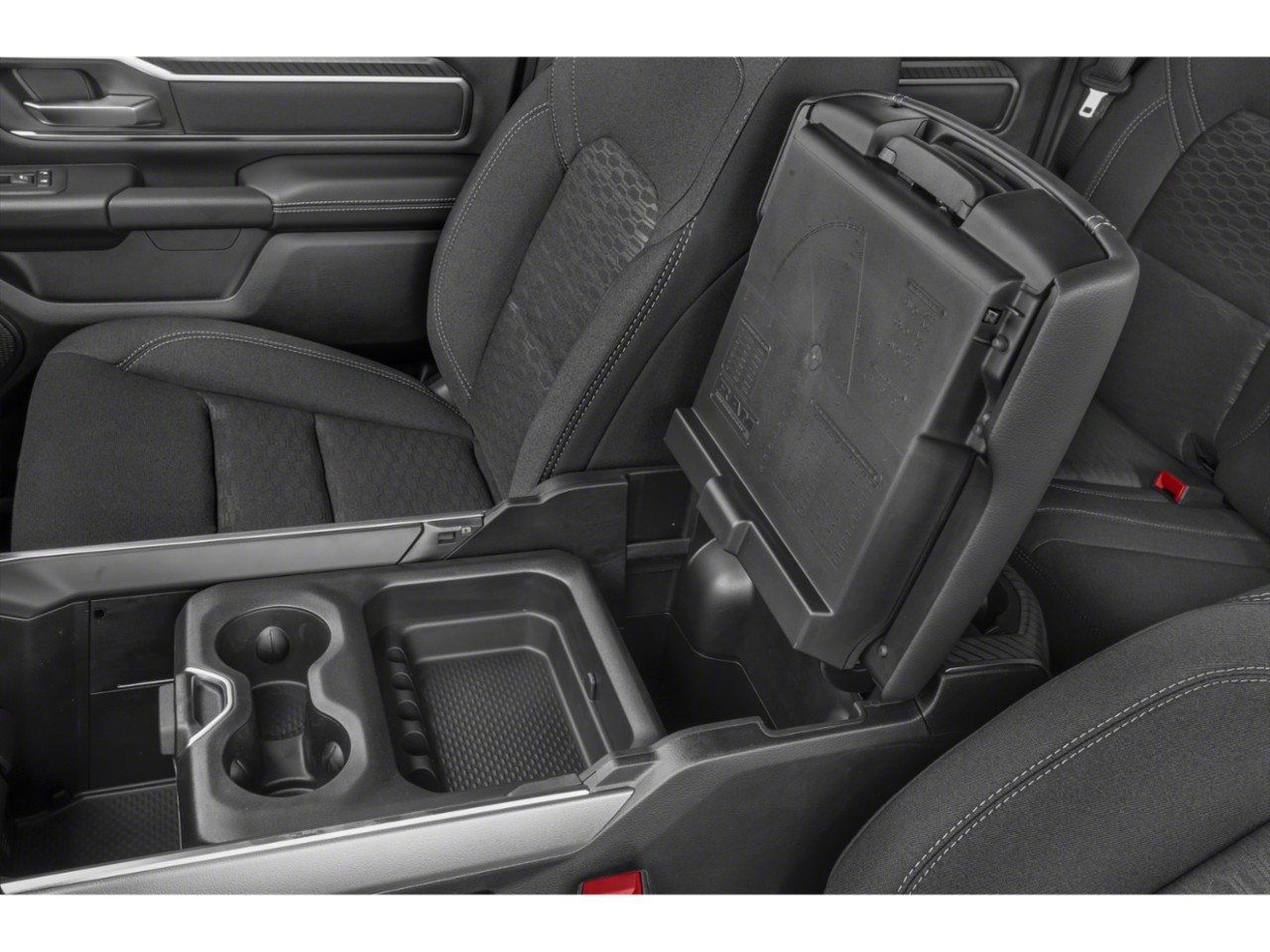 Interior with spacious center console and detailed seating design