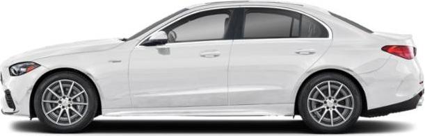 Sleek sedan side profile with alloy wheels and LED headlights