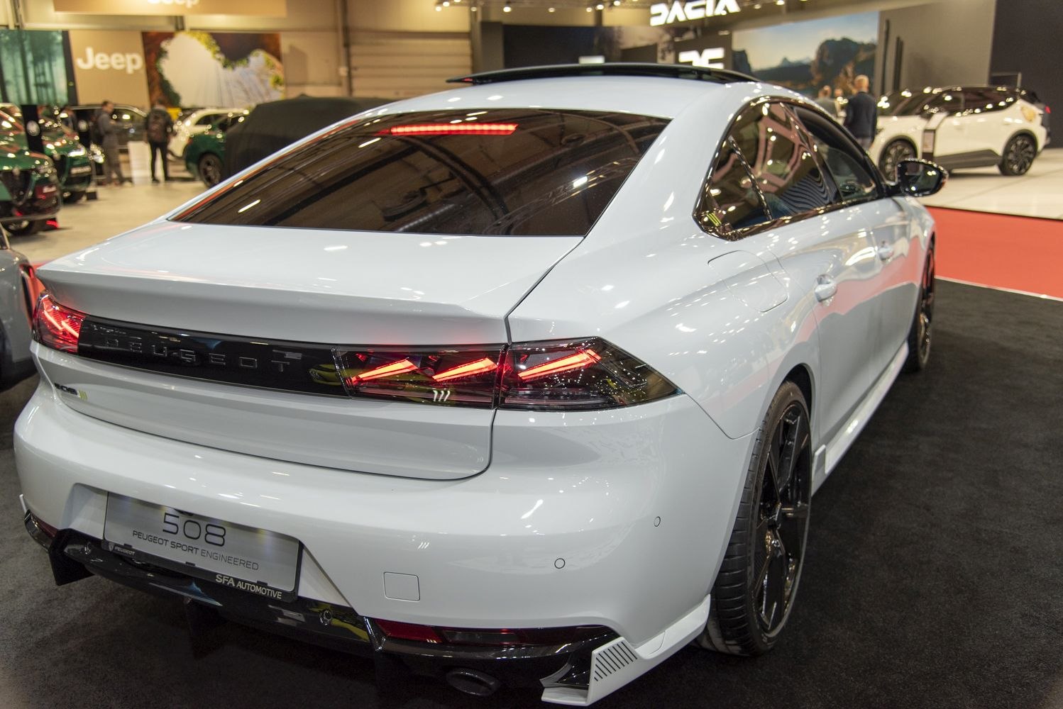 Rear design with distinctive LED taillights and sporty features