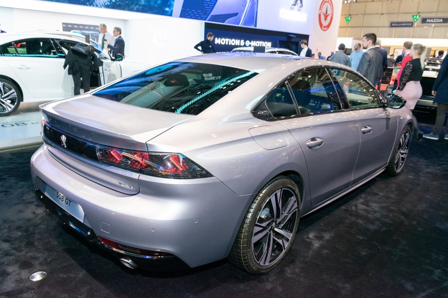 Sleek rear design with LED taillights and sporty alloy wheels