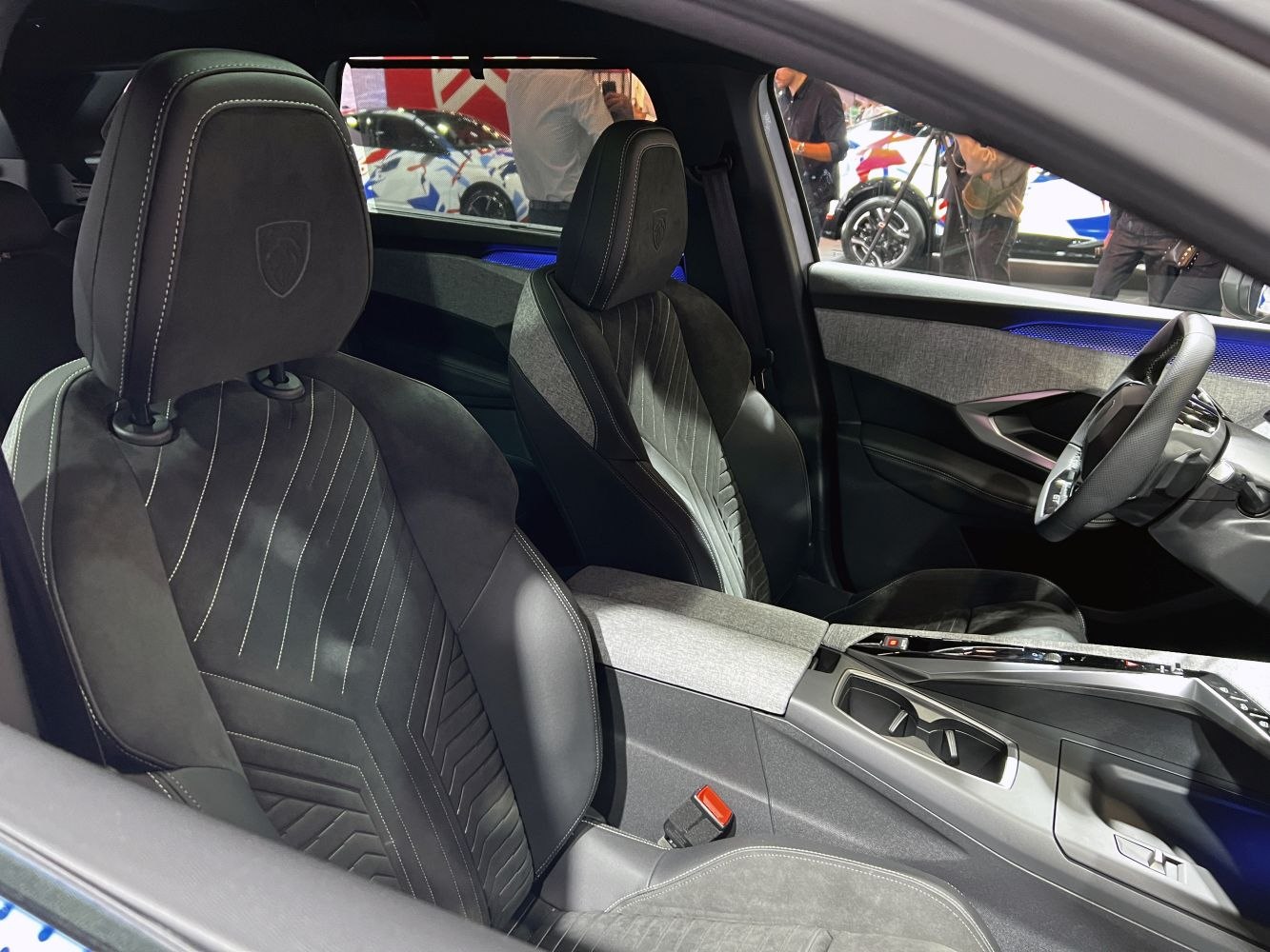 Modern car seats with premium materials and sleek cabin interior