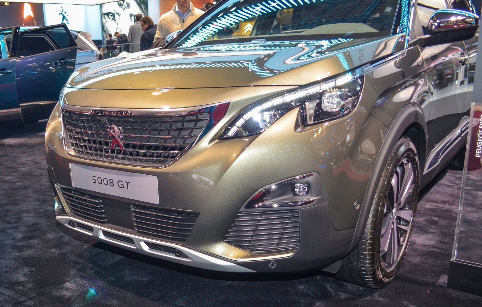 Front grille and LED headlights modern design