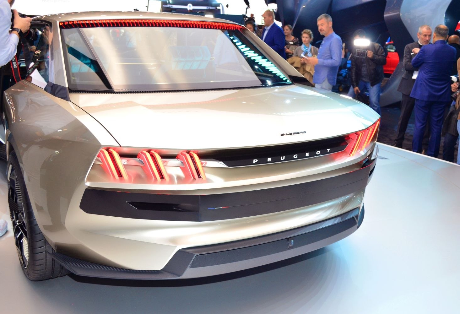 Futuristic rear design with distinctive triple claw tail lights.