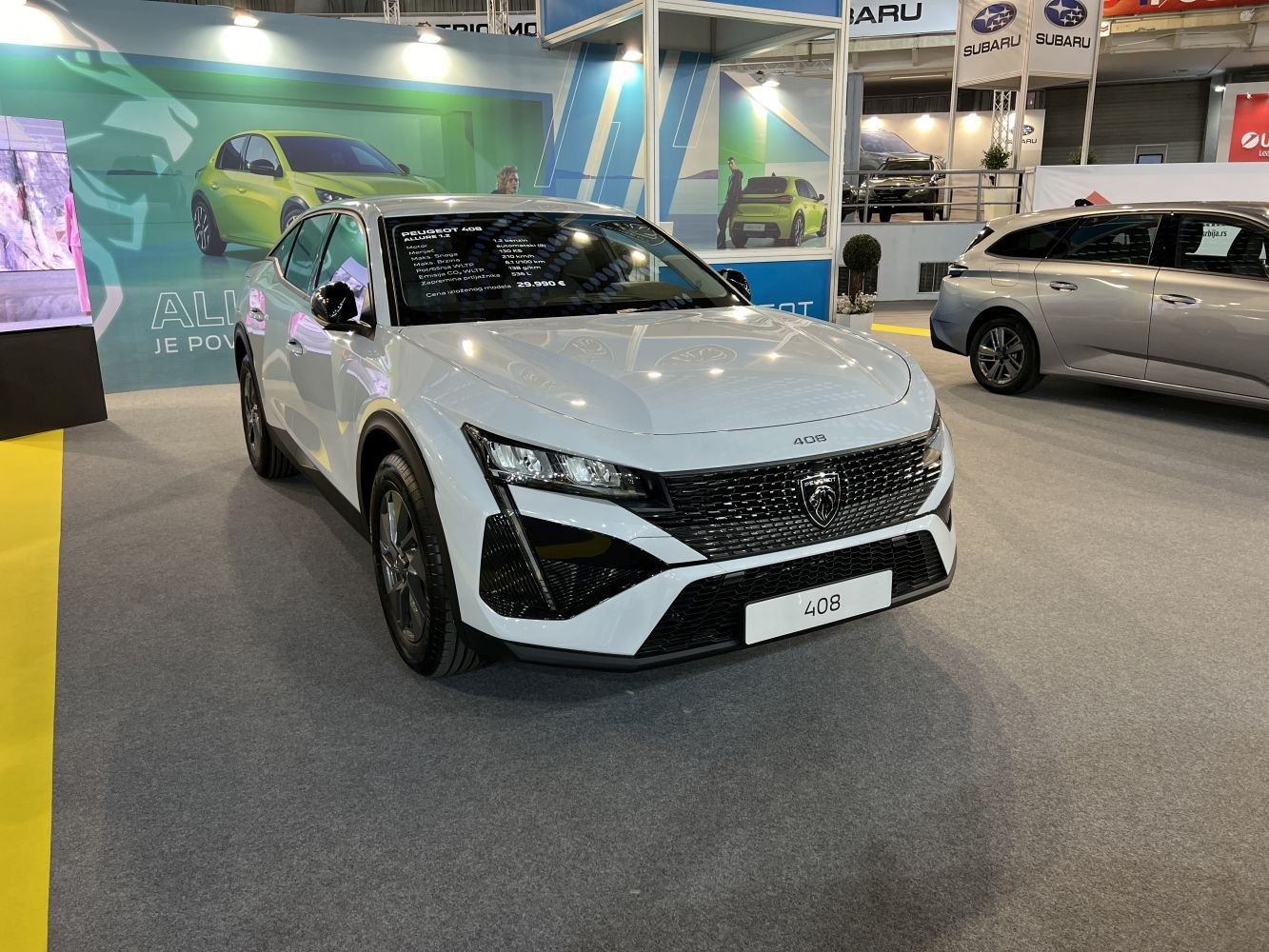 Sleek front grille and sharp LED headlights on a modern crossover.