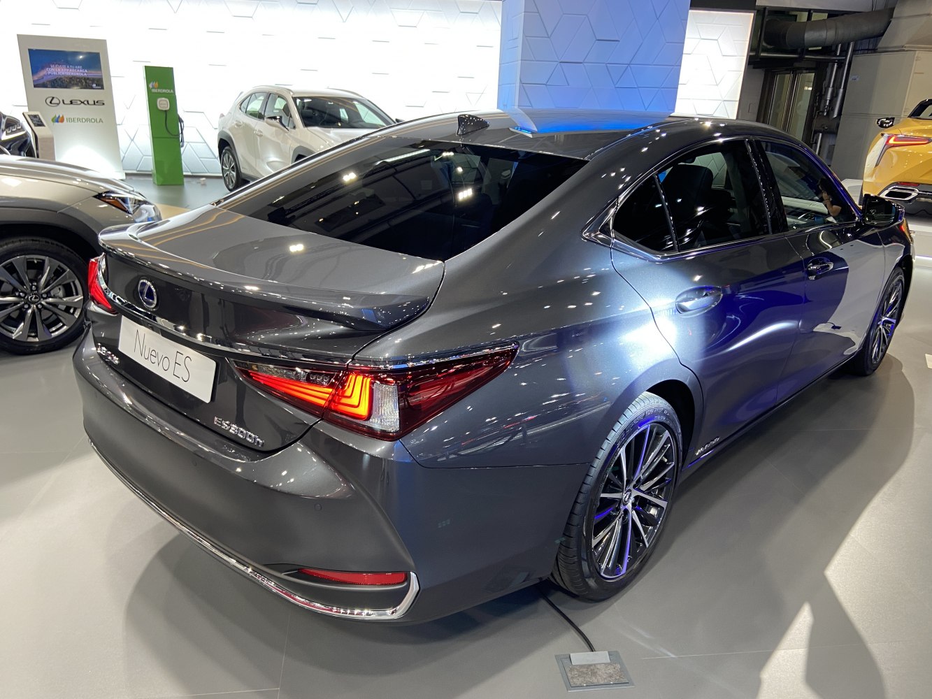 Sleek rear view with distinct taillights and aerodynamic trunk spoiler