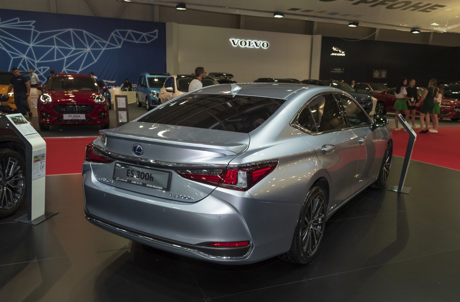 Sleek rear design with aerodynamic spoiler and modern taillights