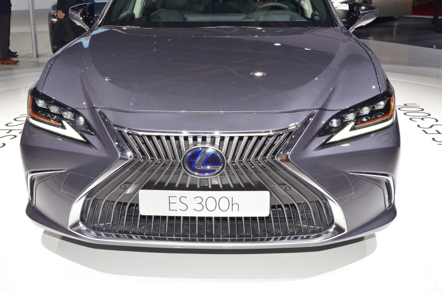 Front view with distinctive spindle grille and LED headlights