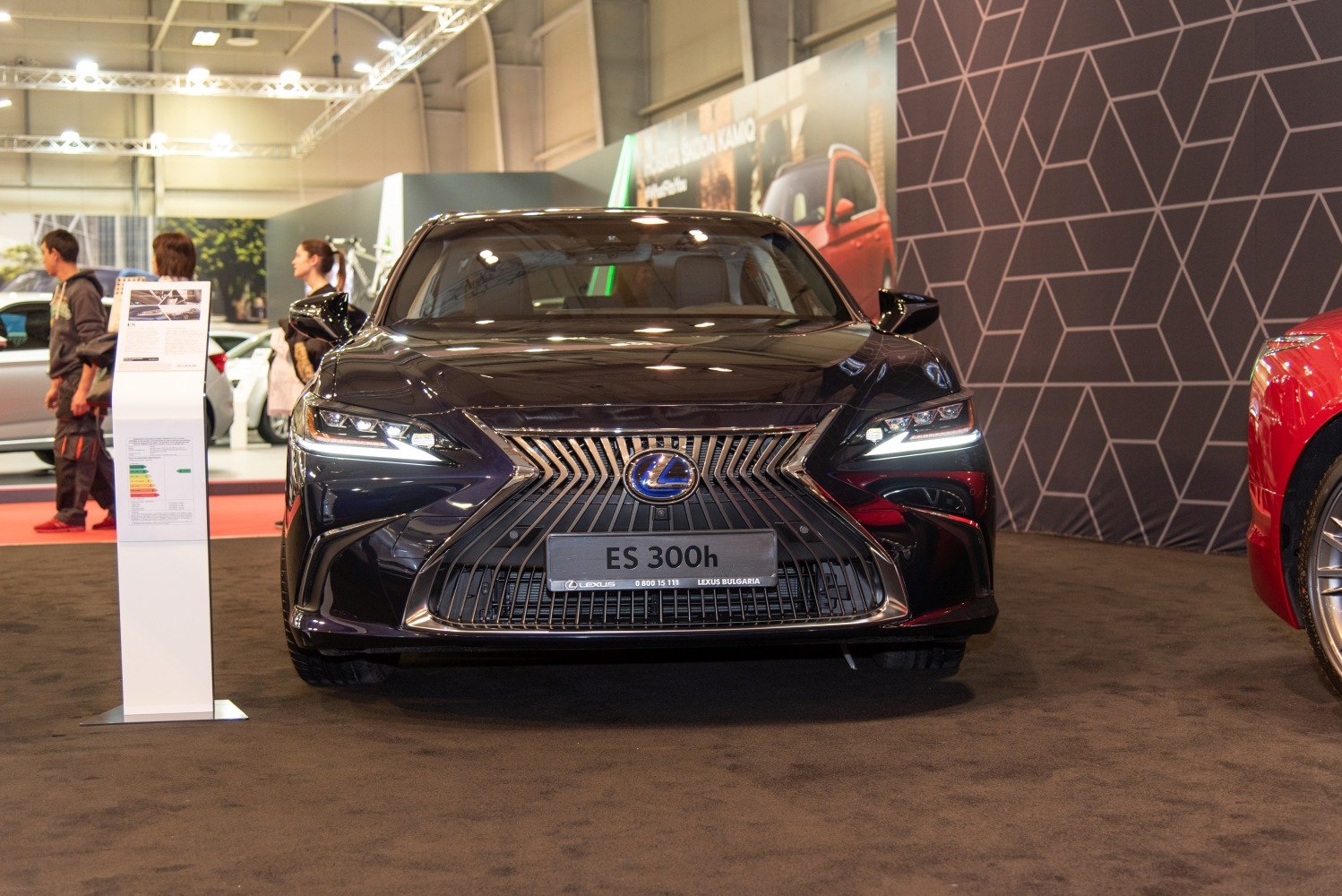 Front view with spindle grille and LED headlights