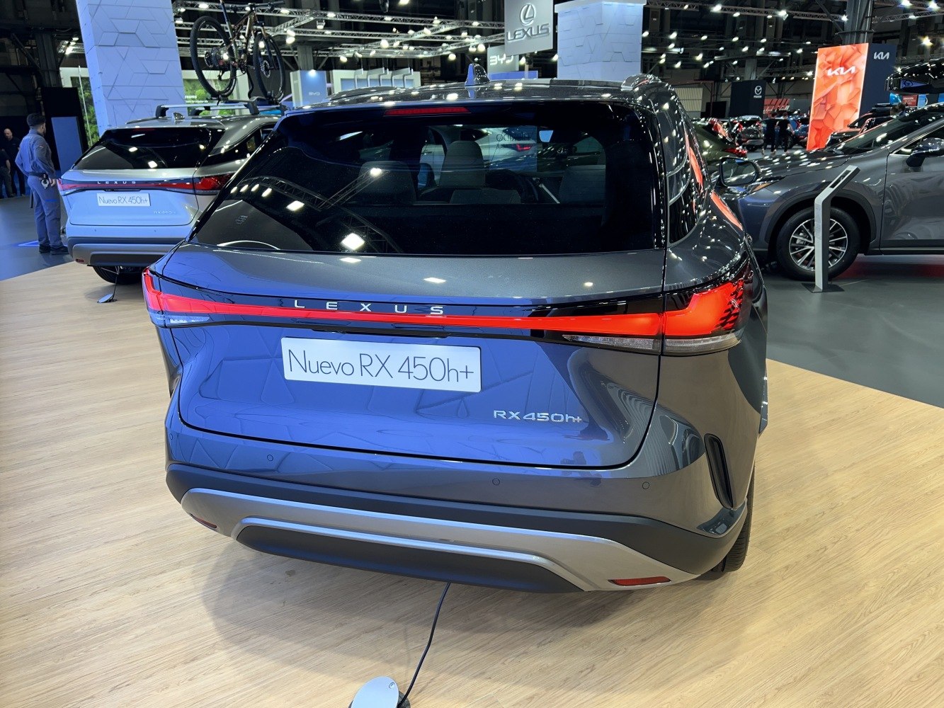 Rear view with LED light bar and Lexus badging