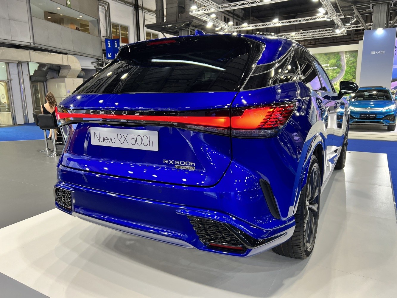 Rear view with sleek LED taillights and aerodynamic design