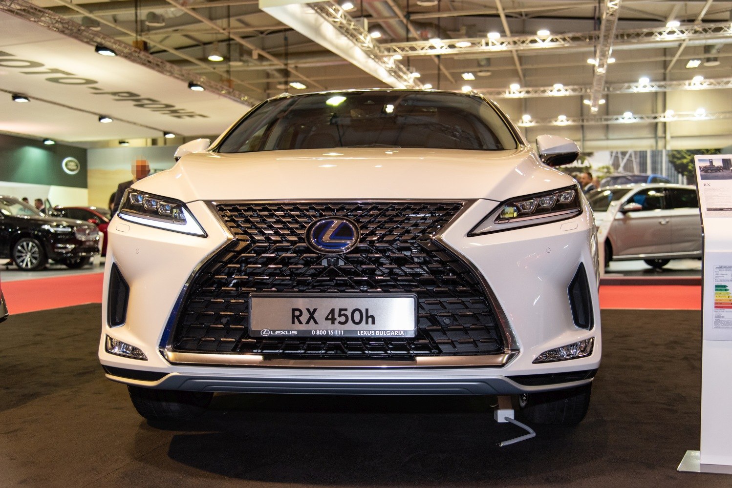 Prominent spindle grille and sharp LED headlights.