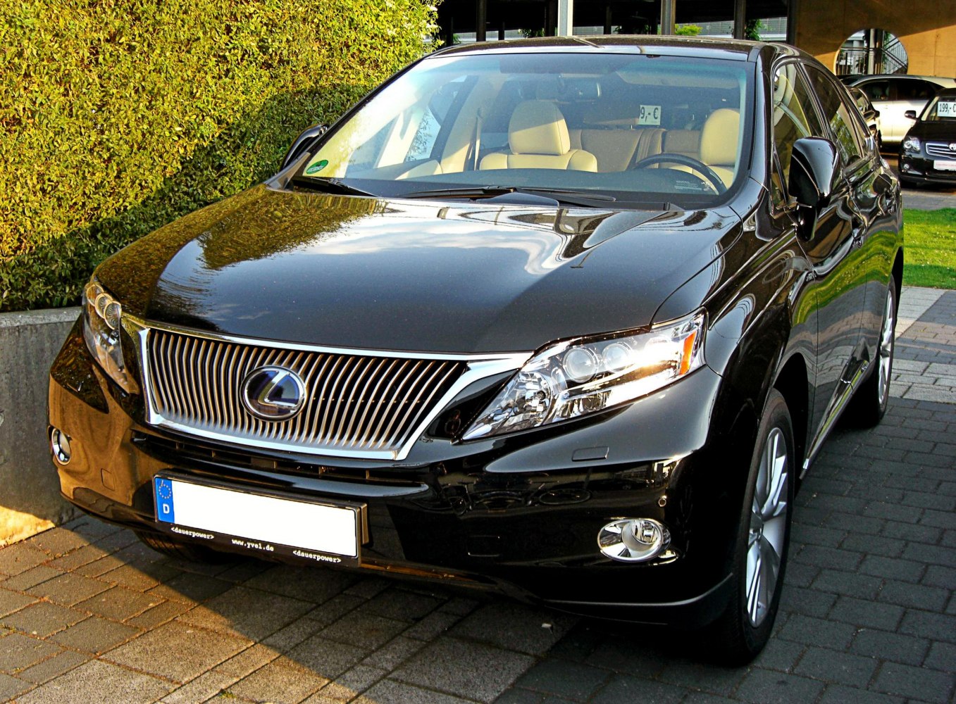 Front view with distinctive grille and headlights.