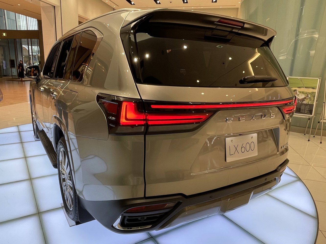 Rear view of SUV with modern LED tail lights and sleek design