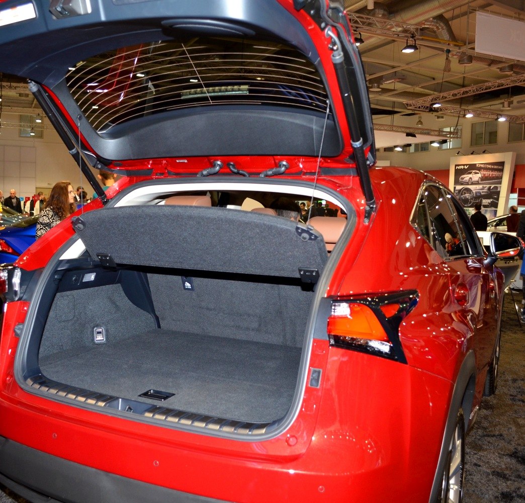 SUV trunk interior with spacious cargo area and cover