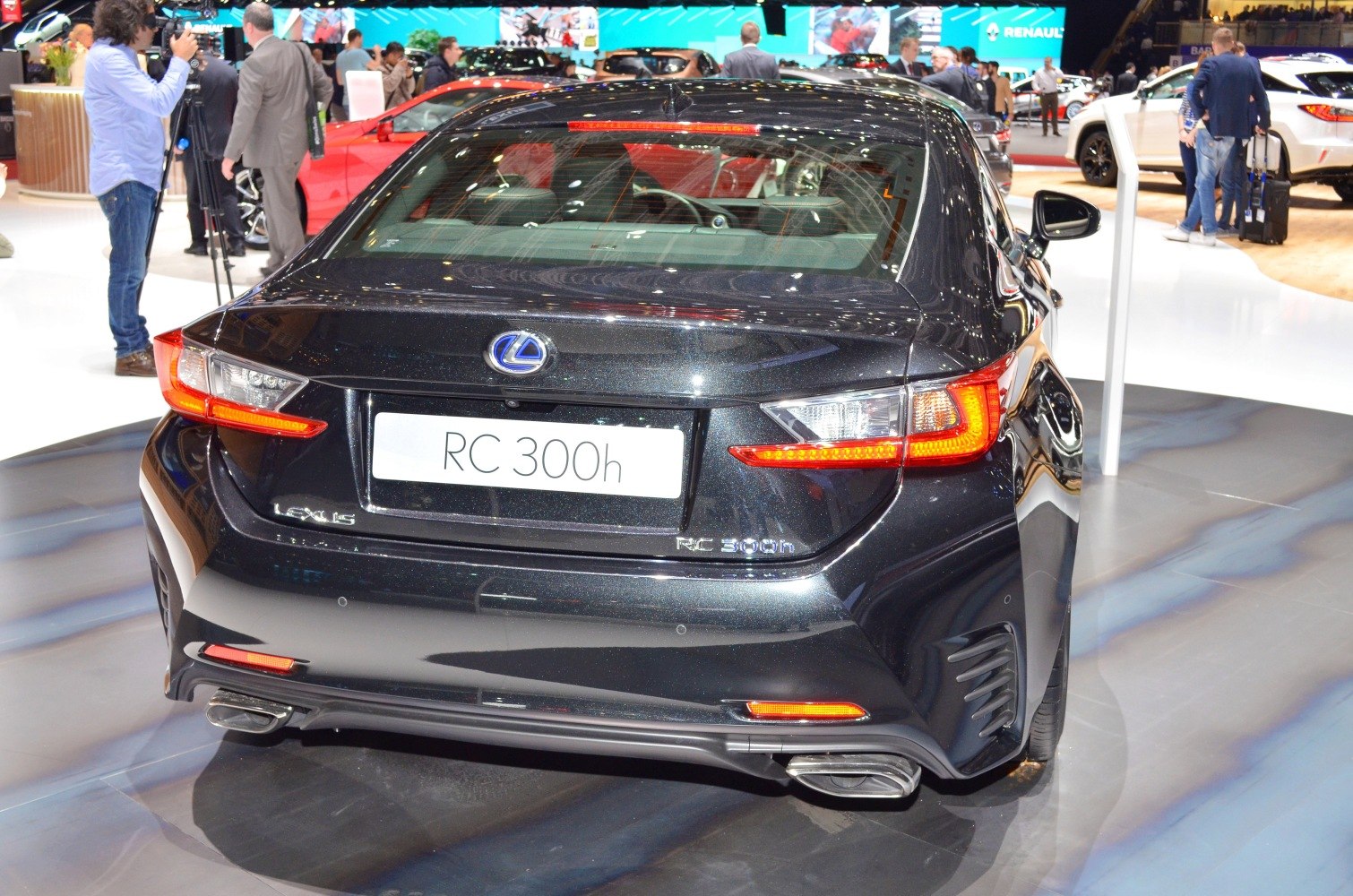 Rear view showing LED taillights and dual exhaust tips