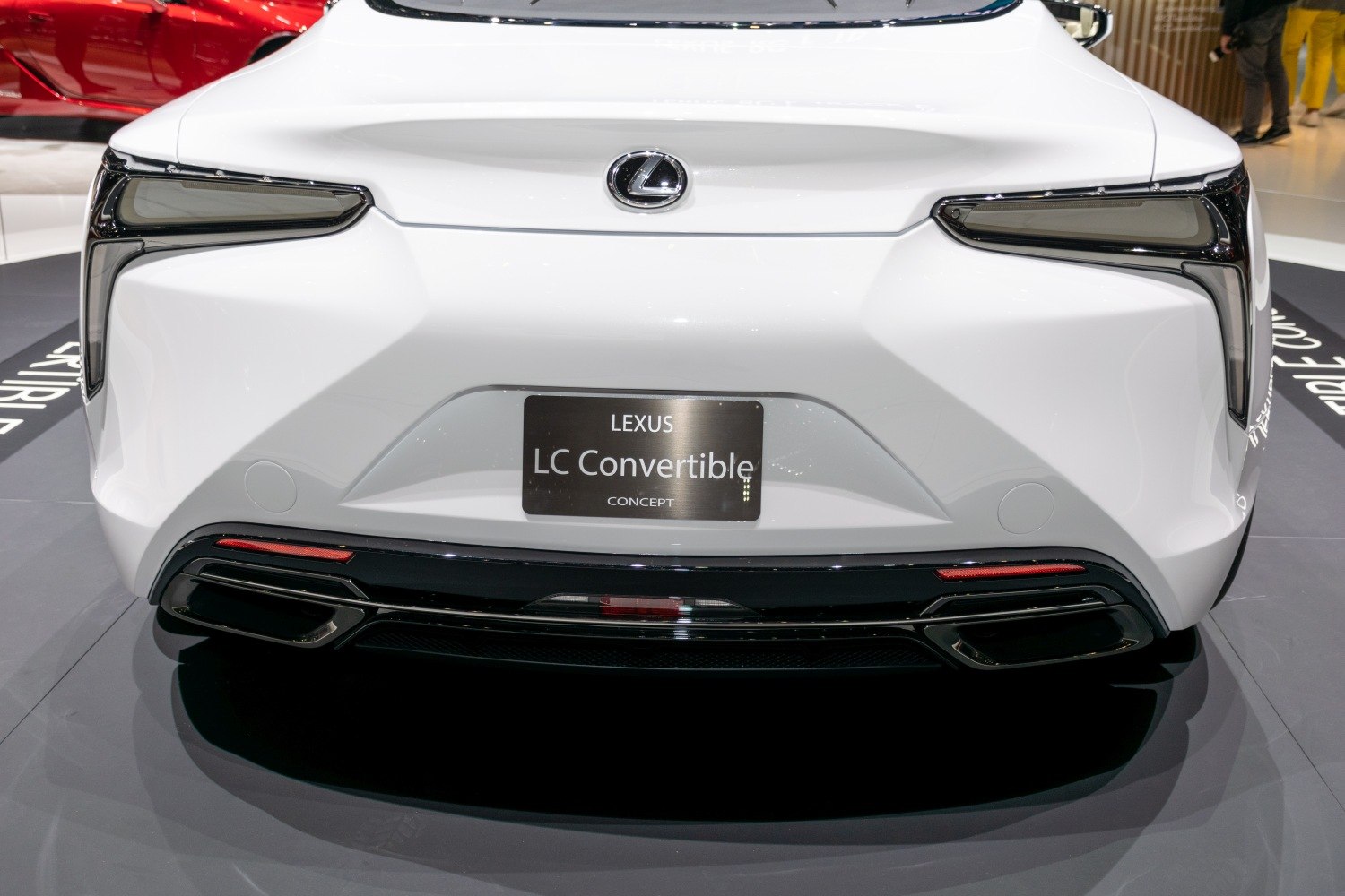 Rear design with sleek taillights and dual exhaust tips