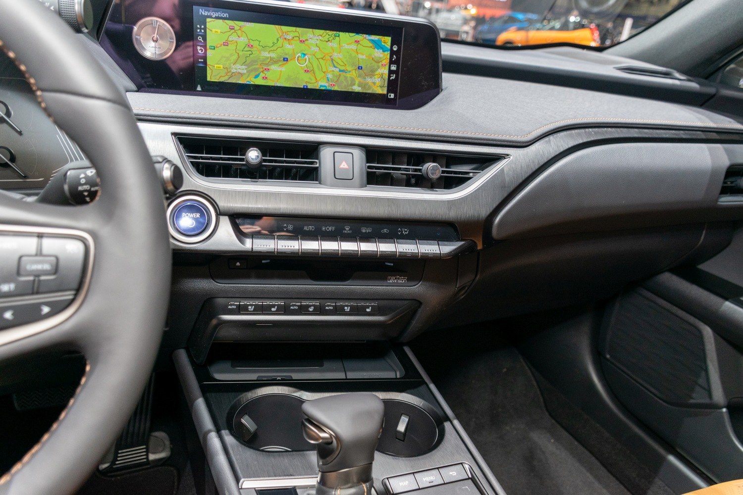 Lexus UX 2019 interior with navigation and dashboard controls