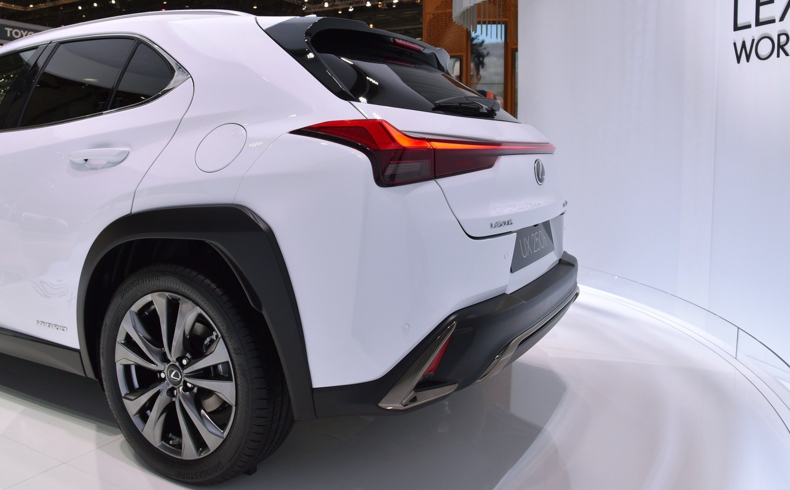 Rear side view with LED taillights and alloy wheels