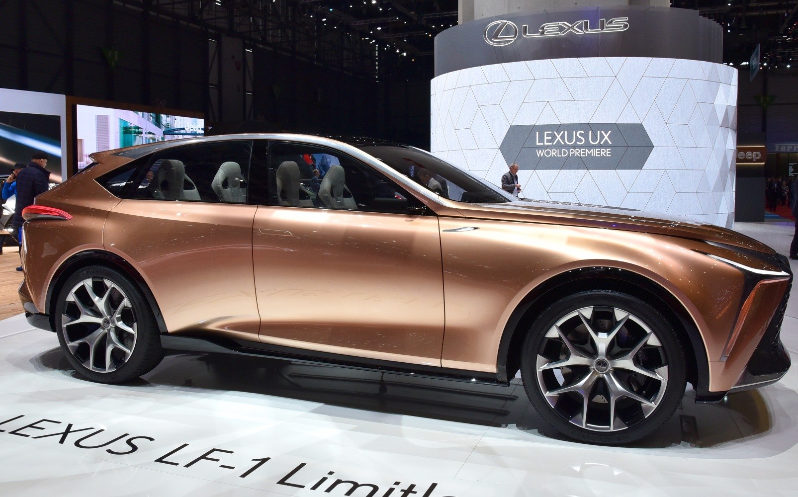 Sleek side profile with large alloy wheels and sculpted body lines