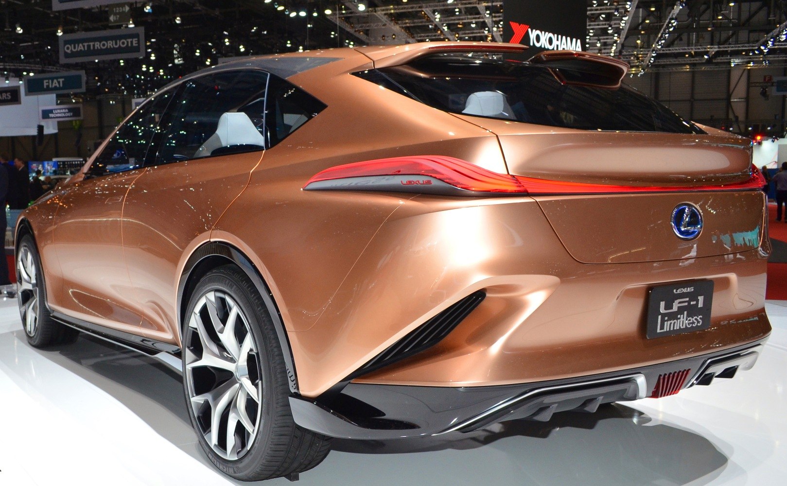 Sleek rear design with aerodynamic styling and futuristic LED tail lights