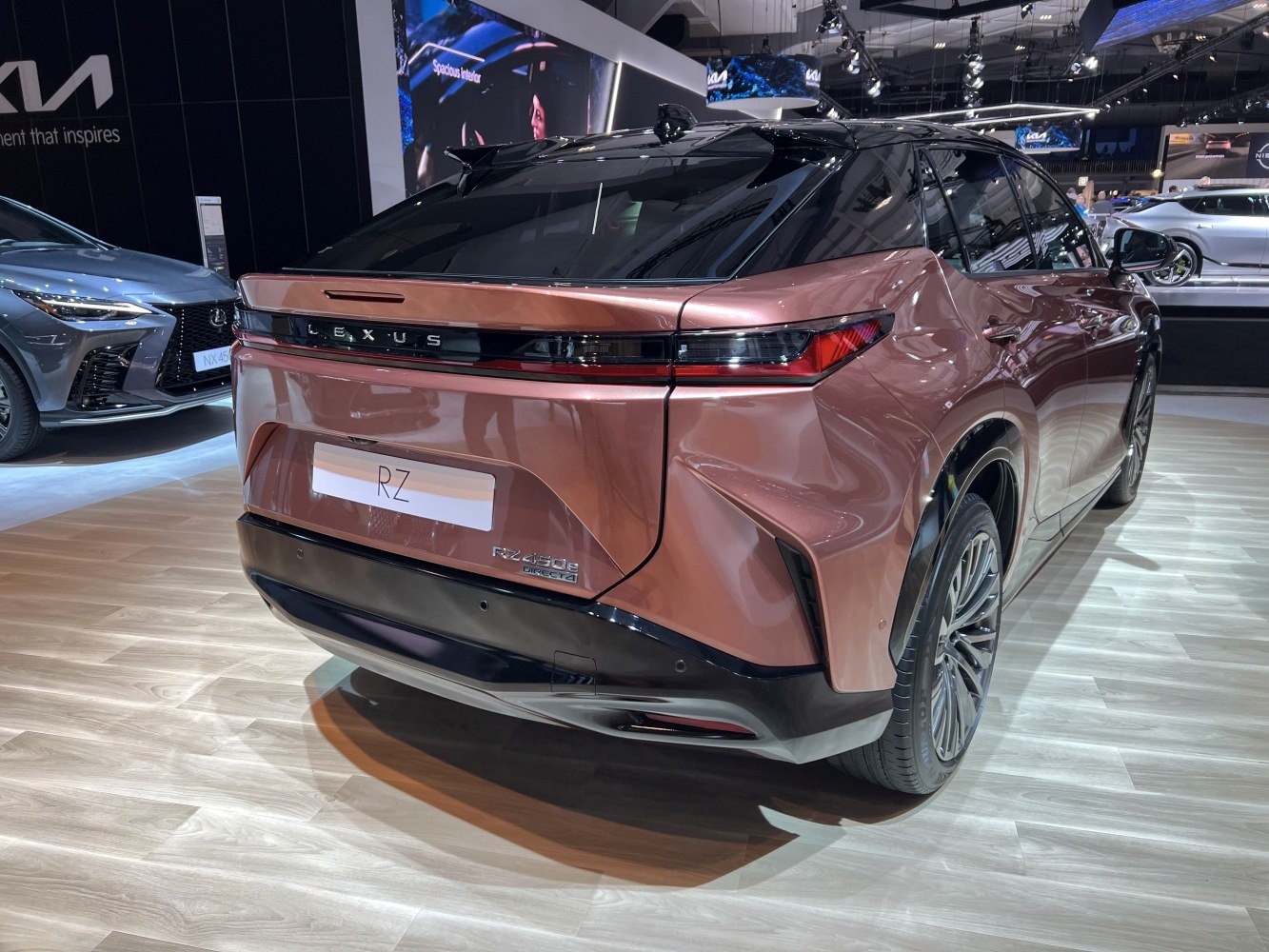 Sleek rear design with distinctive LED tail lights and sharp angular styling.