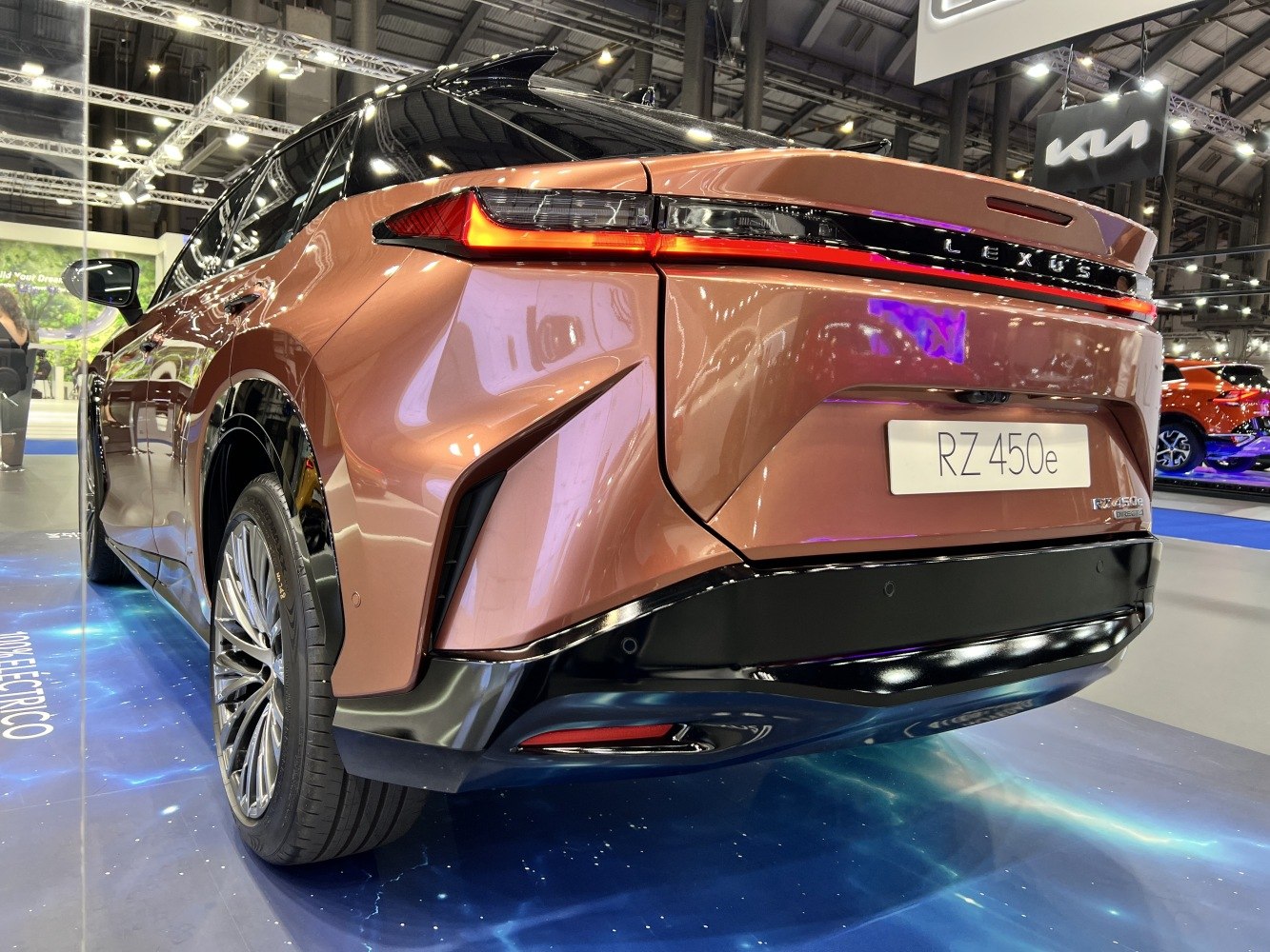 Rear view with LED tail lights and alloy wheels