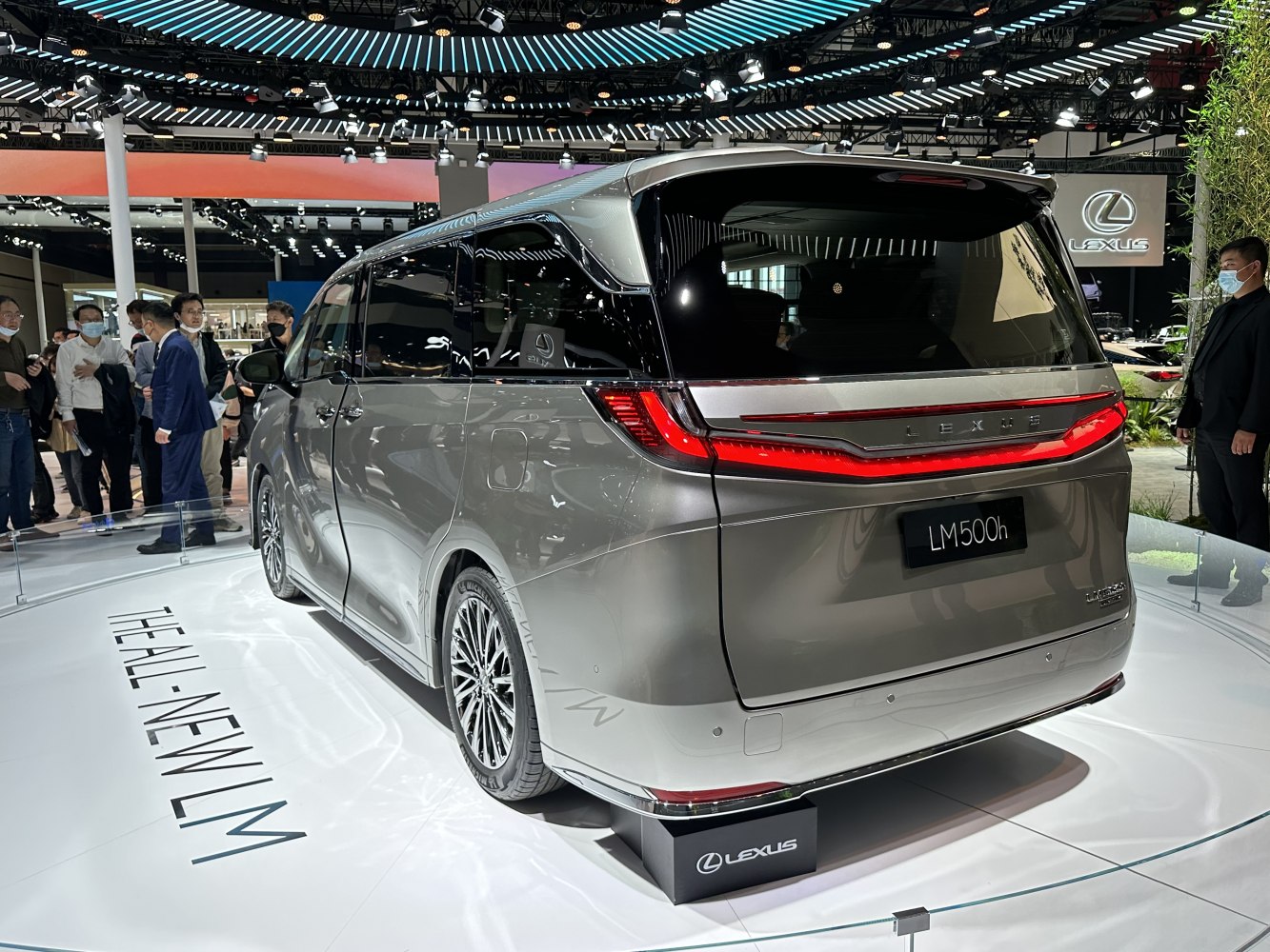 Rear view with LED taillights and alloy wheels