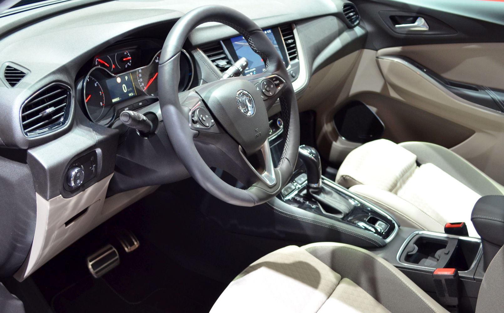 Dashboard, steering wheel, center console interior design