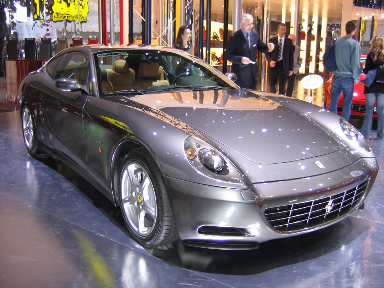 Front three-quarter view of a sleek luxury coupe