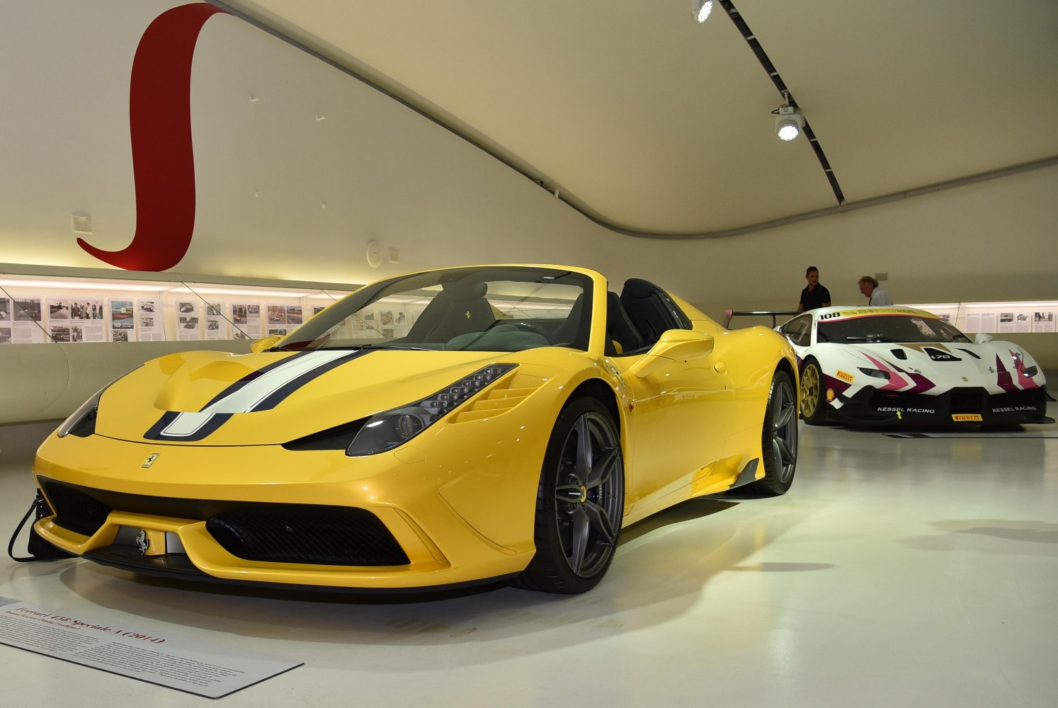 Yellow convertible with aggressive front design and sporty features