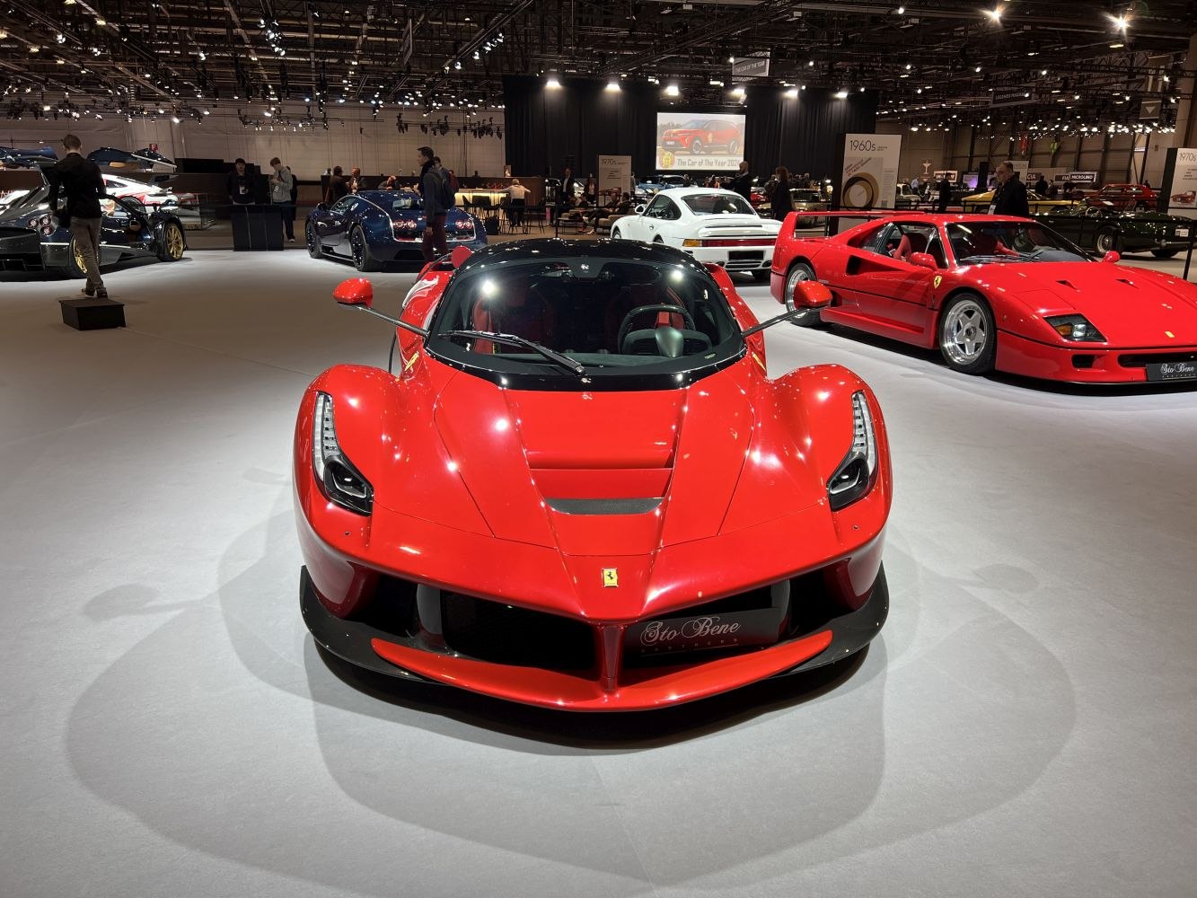 Front view with aerodynamic curves and distinctive headlights