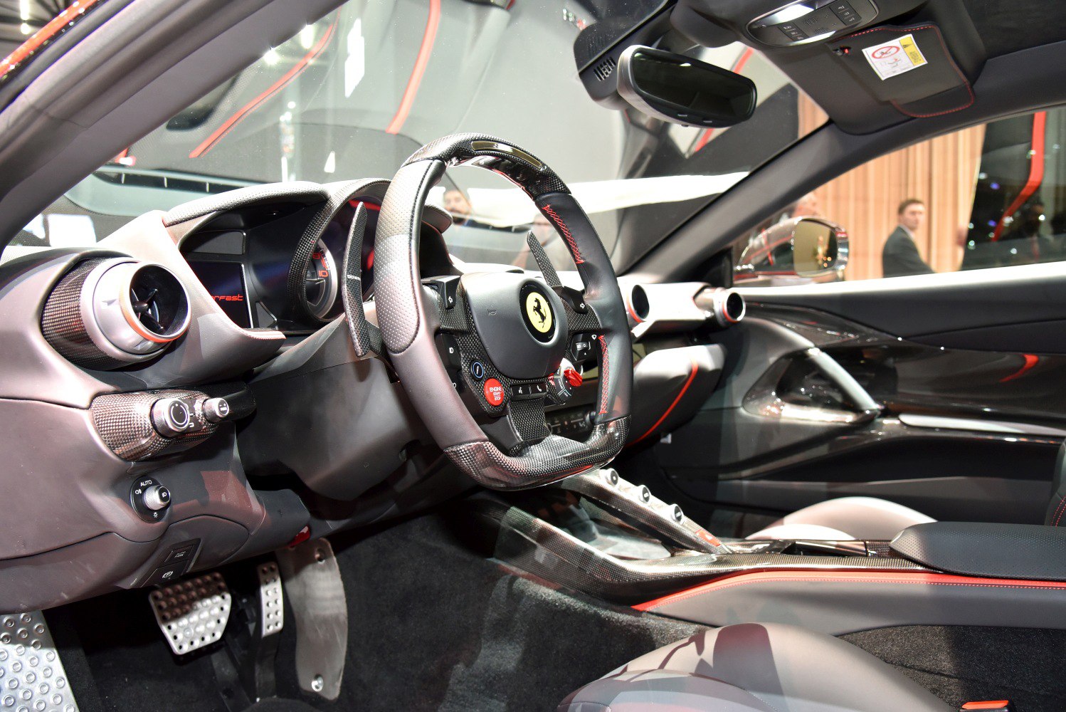 Carbon fiber steering wheel and advanced dashboard design