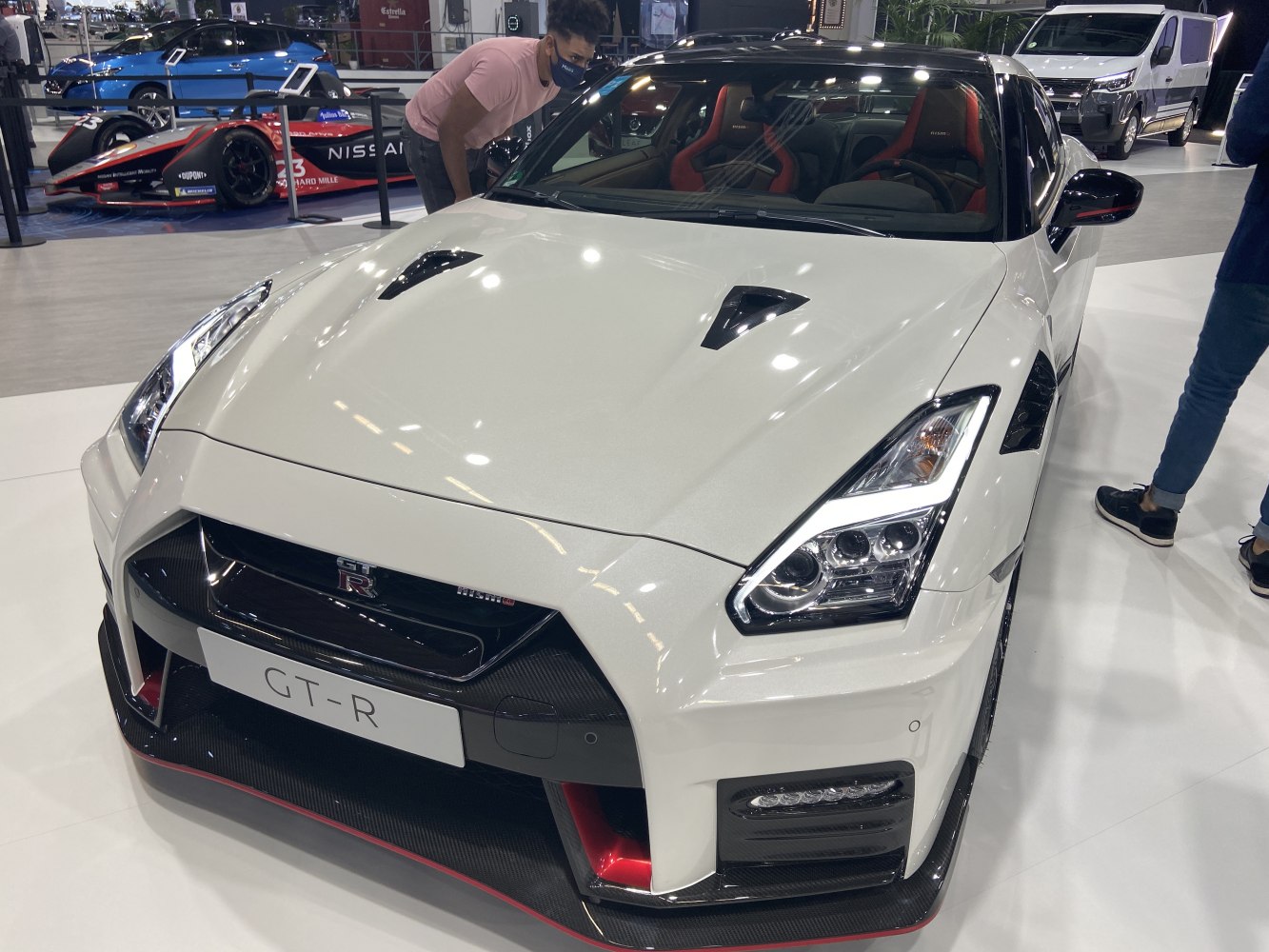 Aggressive front fascia with LED headlights and hood vents