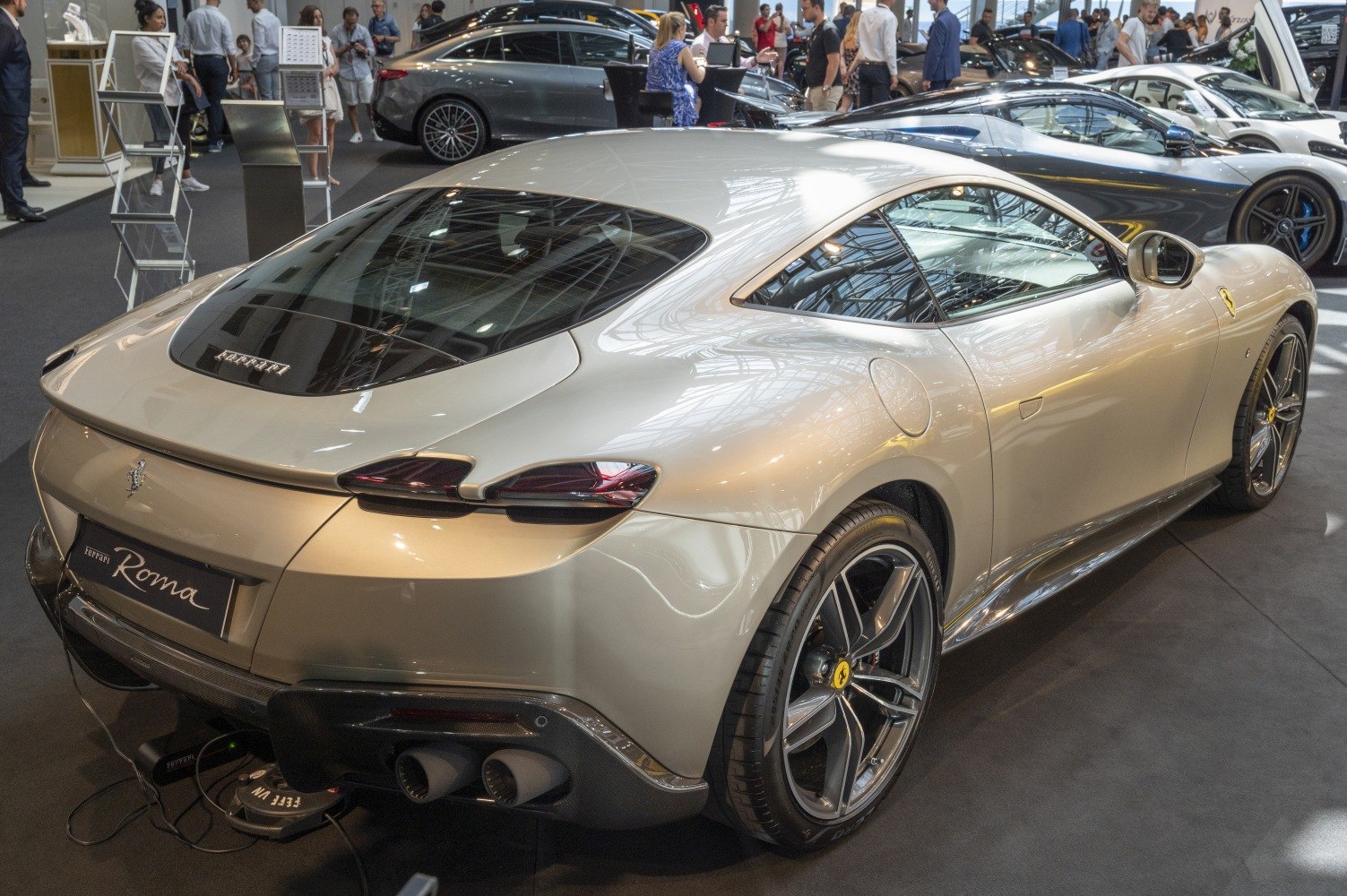 Sleek rear and side profile with dual exhaust and stylish alloy wheels