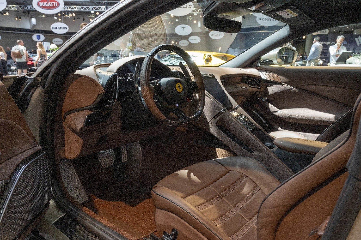 Luxury interior with premium leather seats and a modern driver-centric cockpit
