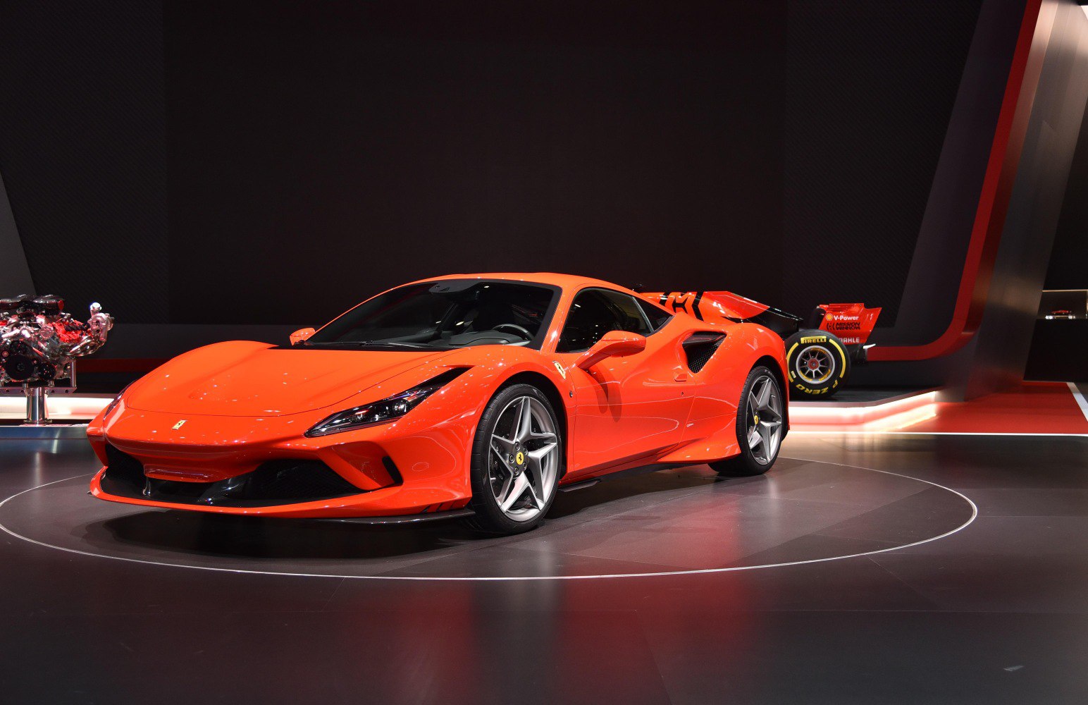 Front and side view of sleek aerodynamic sports coupe