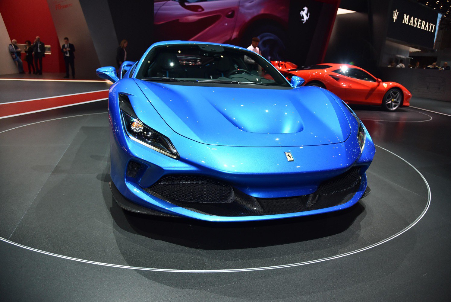 Aerodynamic front fascia with sharp LED headlights