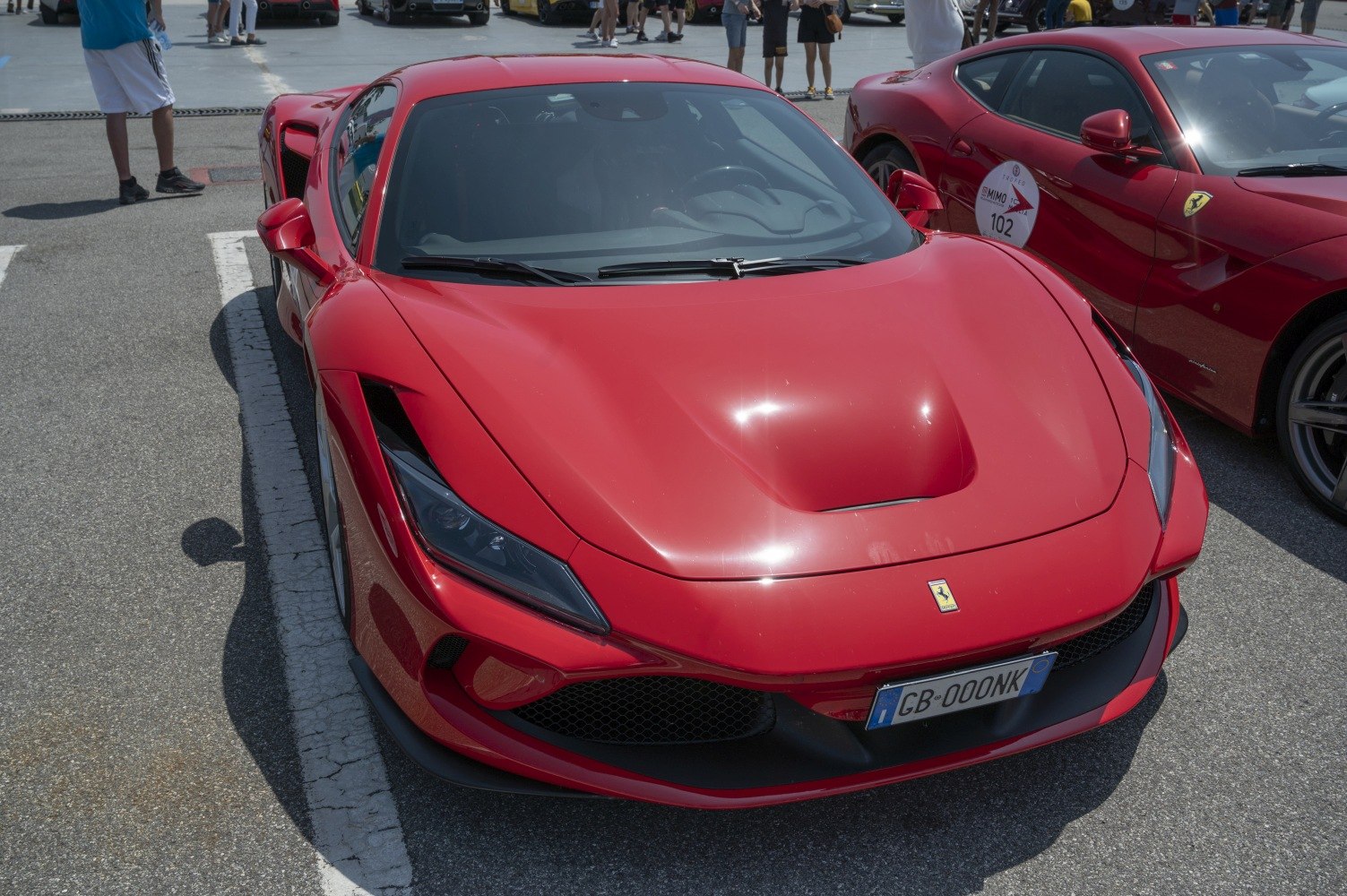 Aerodynamic front with aggressive headlight design.