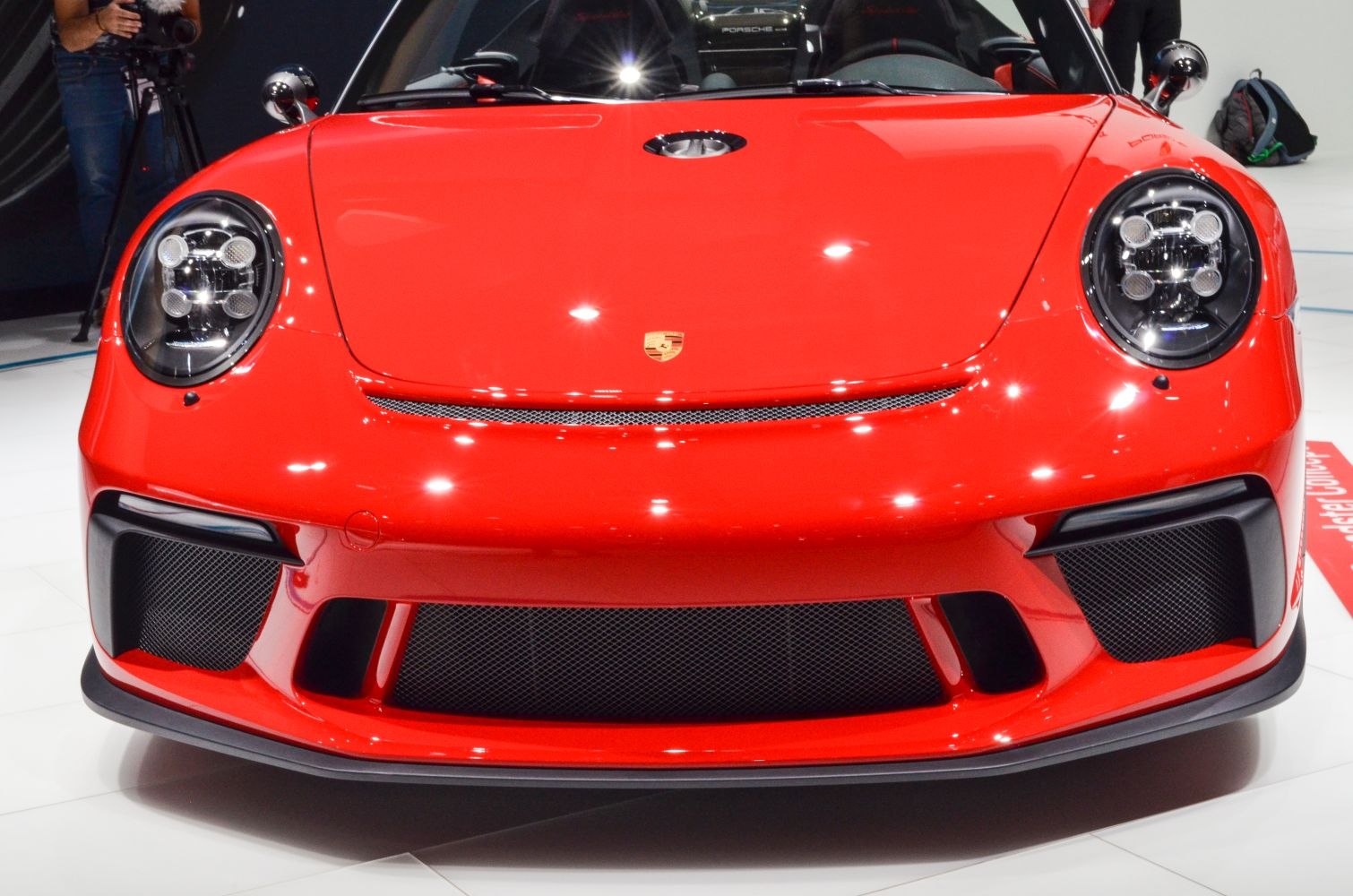LED headlights and large aerodynamic front air intakes