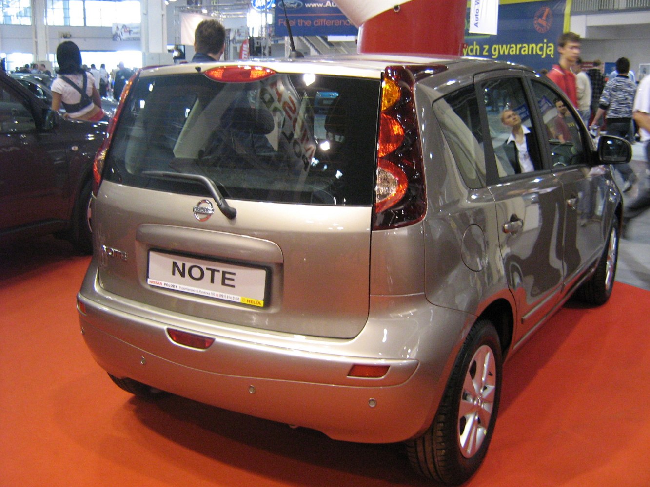Rear view of hatchback with vertical high-mounted taillights
