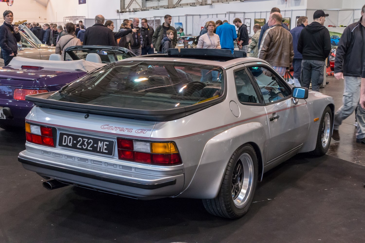 Rear view of Porsche 924 Carrera GT with spoiler and tail lights